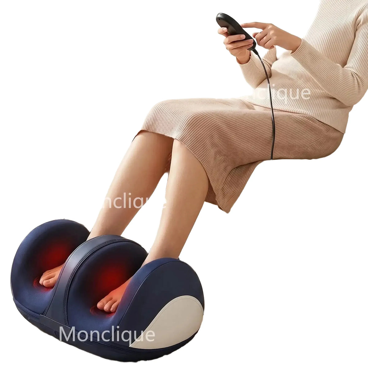 Large Size Electric Foot Massager Infrared Hot Compress Arm Roller Kneading Squeeze Calf Bionic Massage Deep Relaxation Muscles