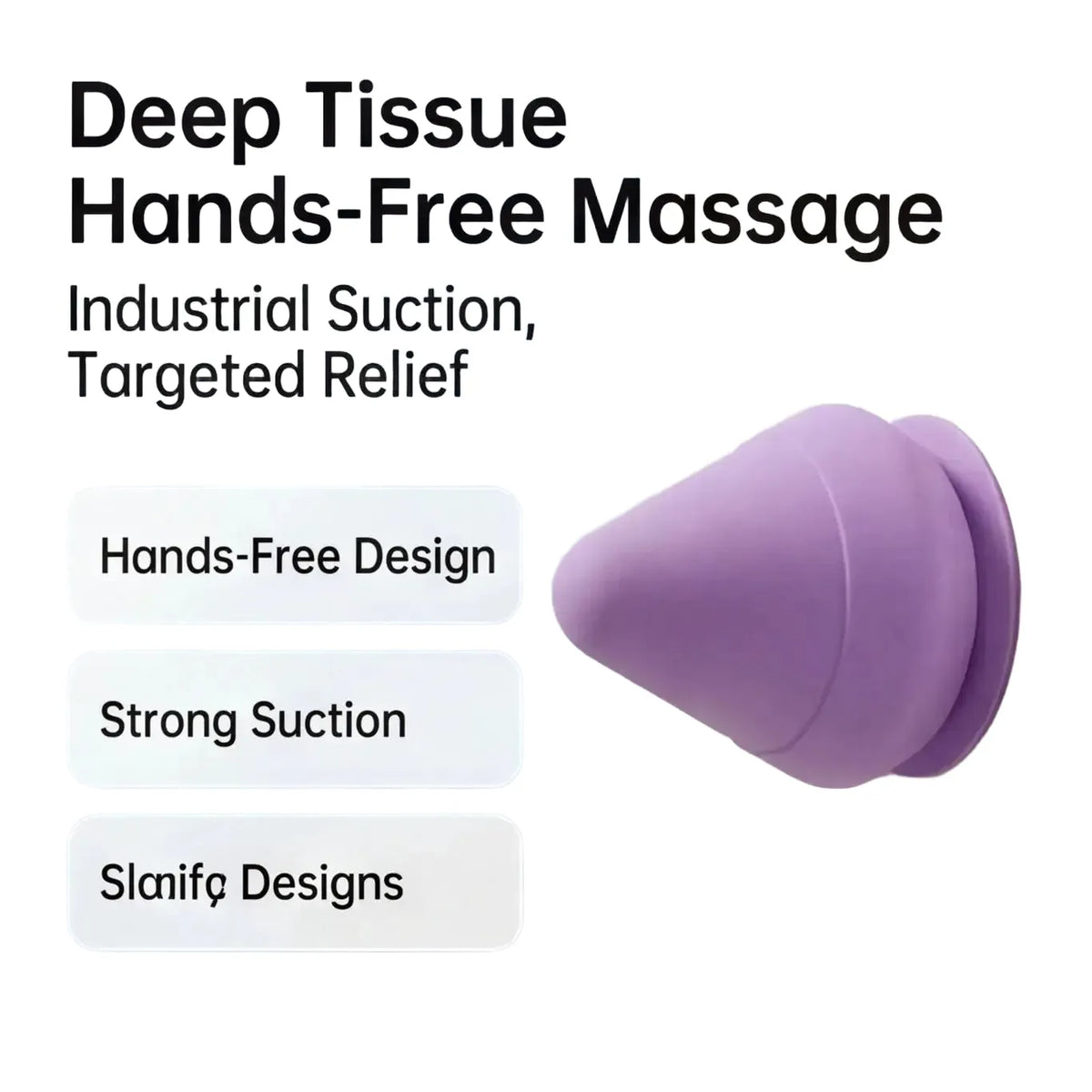 Suction Cup Wall Massager – Fascia Cone for Back, Arm, Foot Muscle Relaxation & Trigger Point, Multi-Function Design