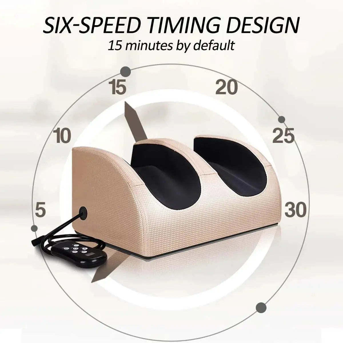 Super Big Electric Foot Leg Massager Deep Tissue Shiatsu Kneading Relax Heated Roller Calf Relieve Stress Care Foot Machine Tool