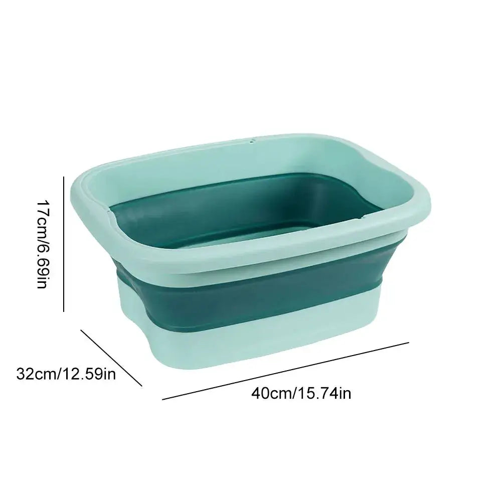Portable Footbath Massage Bucket Easy To Store Foot Soaking Bath Tub Folding Basin for Relaxing and Pain Relief