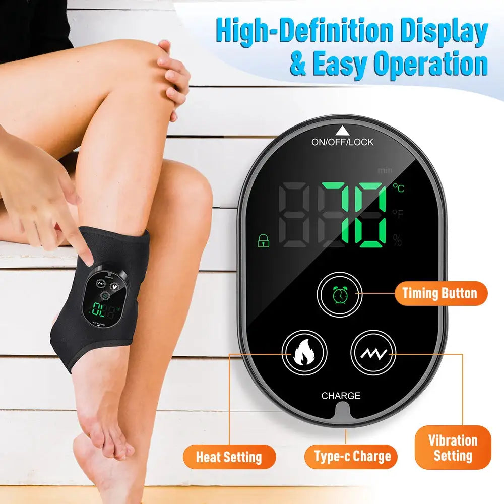3-in-1 Vibration Massager for Ankle, Wrist & Foot,Foot Massager Suitable for Giving Gifts to Elders and Parents During Festivals