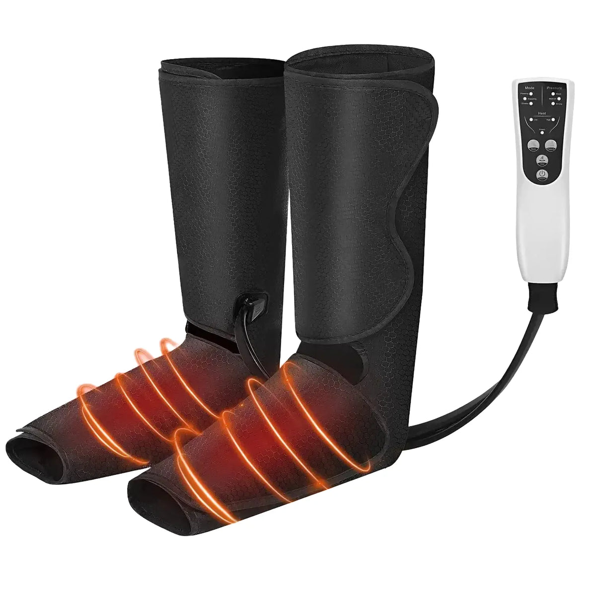 SEJOY Leg Air Compression Massager for Foot Heat,Air Compression Calf Massage & Thigh Massage,Handheld Controller 3 Modes