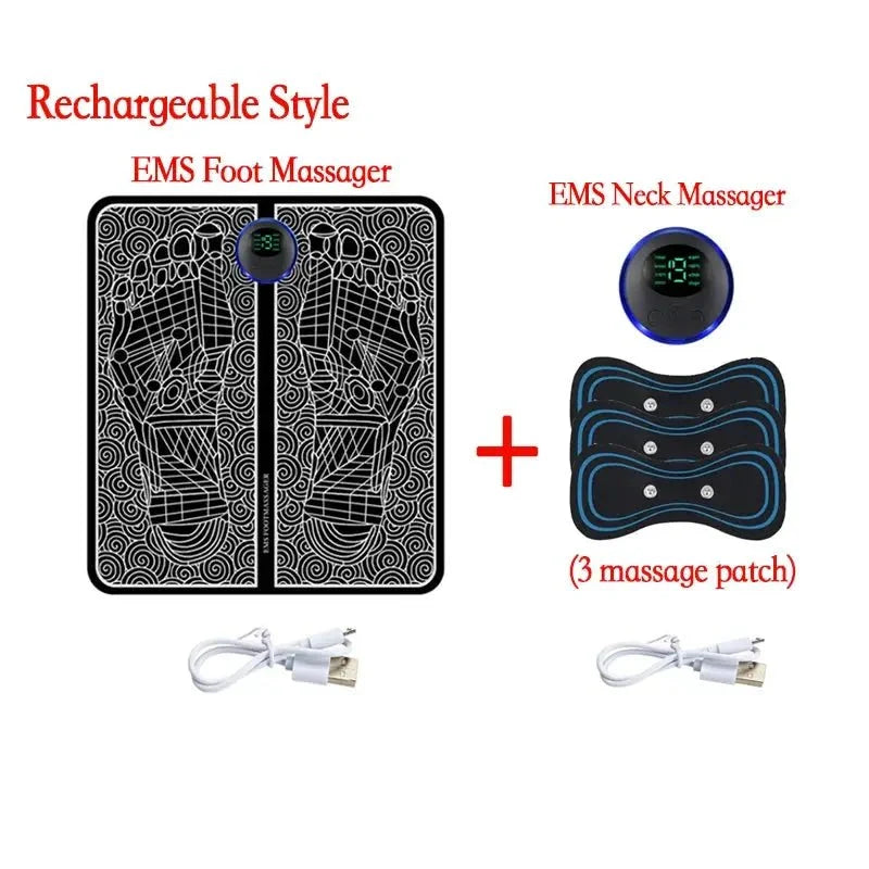 Cordless EMS Foot Massager Pad for Feet