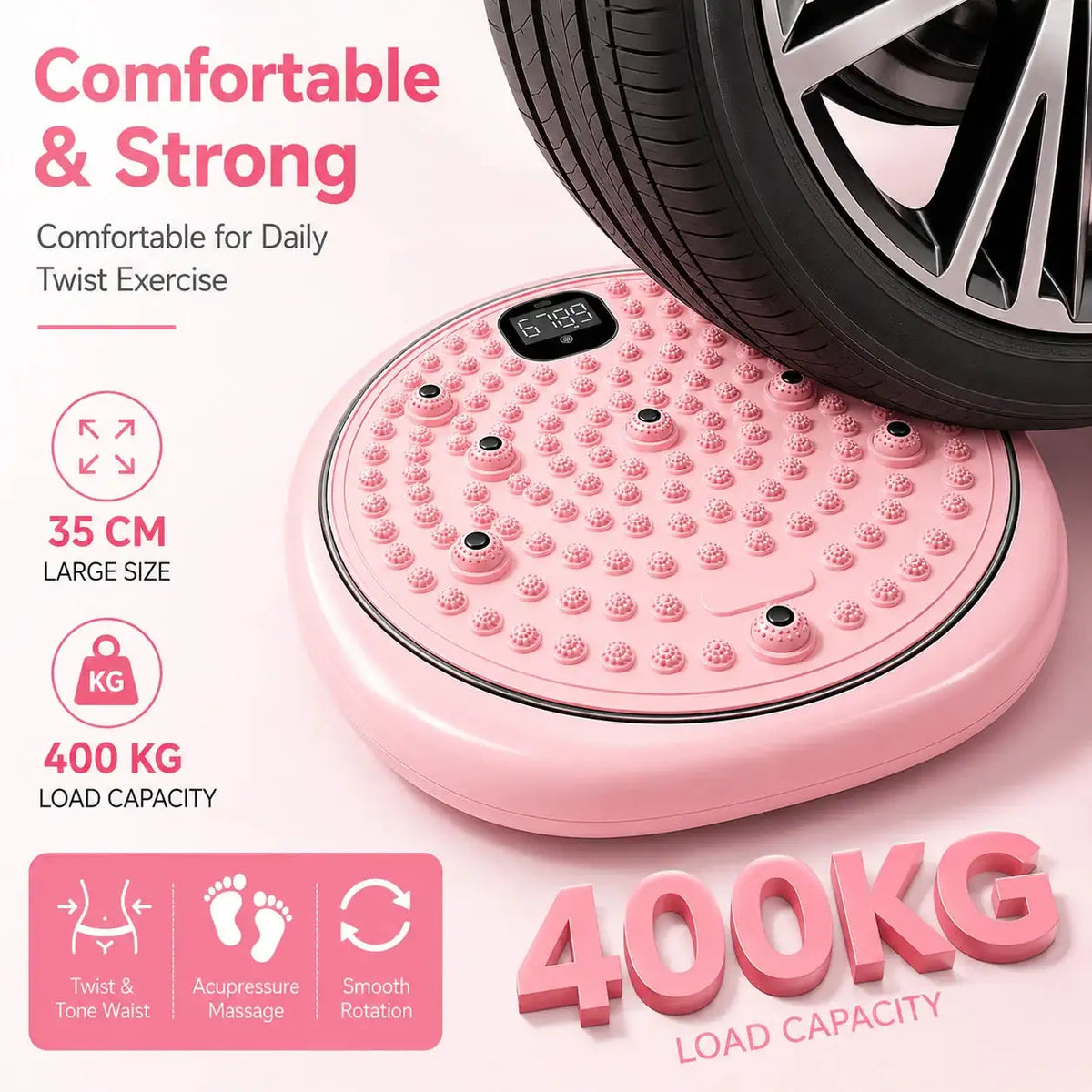 Foot Massage Waist Exercise Waist Twisting Disc Torsion Disc Fitness Equipment Portable Magnetic Foot Massage Twisting Machine