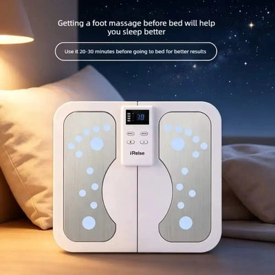 Remote Control Foot Massager Kneading Compression Low Frequency Pulse Electric Foot Stimulator Electric Stimulator Foldable