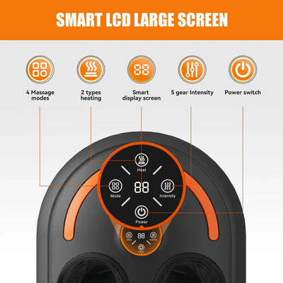 Foot Massager Roller Kneading Rhythmic Full Wrap Airbag Intelligent Hand Control Four Modes Five Levels of Strength