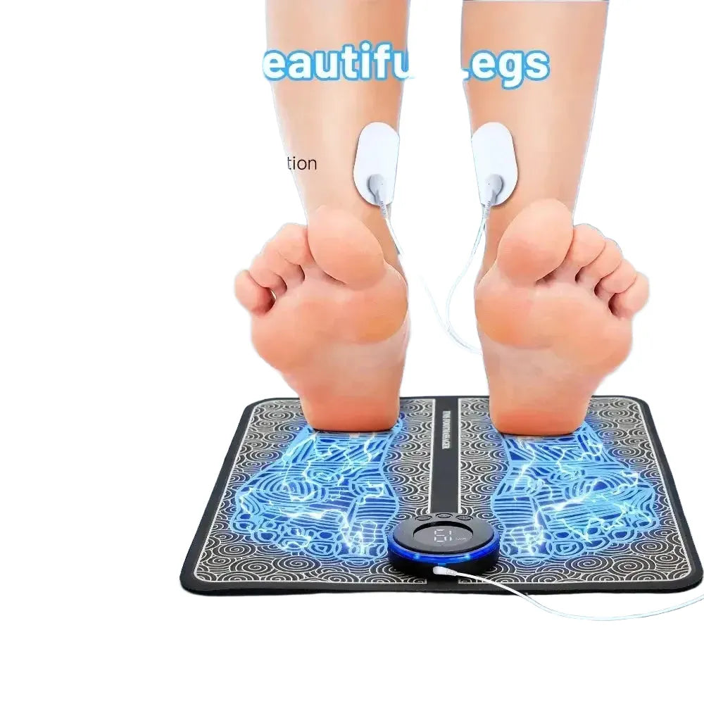 Rechargeable Electric Foot Massager Pad Electrostimulator Massage Mat EMS Muscle Massager Relax Feet Massage Fitness Massager