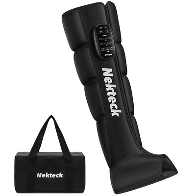 Nekteck 1 Pcs Air Pressure Leg Massager Cordless Foot Massage Boots Kneading Squeeze Deep Relaxation Calf with Storage Bag