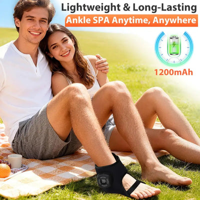 New Wireless Air Pressure Ankle Massager Electric Heating Vibration Massage Airbag Compression Foot Ankle Muscle Relaxation Care