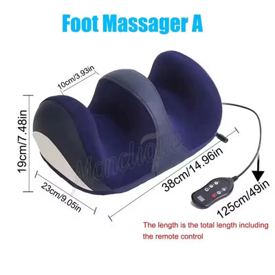Super 3D Roller Electric Foot Massager Heating Vibration Massager Squeeze Kneading Plantar Legs Relaxation Muscles Anti-fatigue