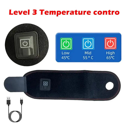 Electric Heat Foot and Hand Massager Vibrate Heat the Ankles Portable Ankles Bracket Joints Relax for Winter Fitness Exercise