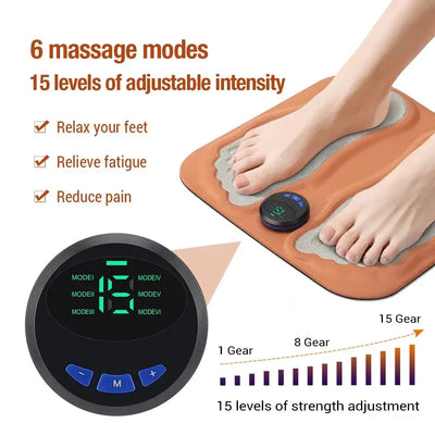Smart 3D Foot Massage Pad Feet Massager Improve Blood Circulation Foot Massager Relax Muscles Slim Legs Rechargeable Foot Pad