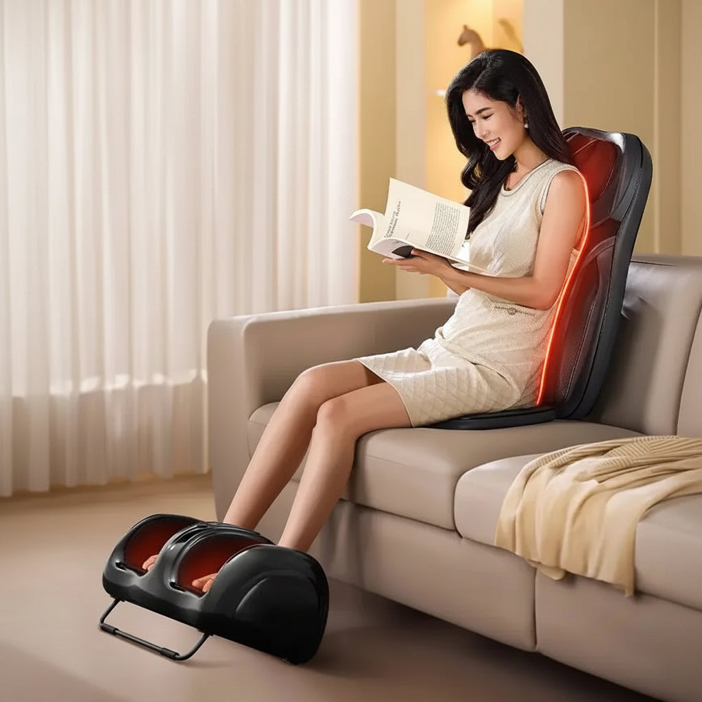 Leg massager calf instrument foot massage machine fully automatic kneading roller scraping press foot soles