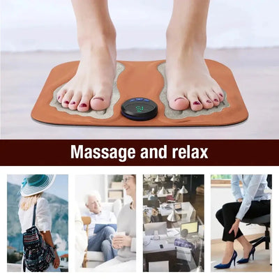Smart 3D Foot Massage Pad Feet Massager Improve Blood Circulation Foot Massager Relax Muscles Slim Legs Rechargeable Foot Pad