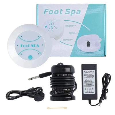 Detoxifying Ion Foot Bath Machine Electric Foot Massage Vibration Deep Cleansing Relax Plantar Muscles Boost Vitality Family Spa