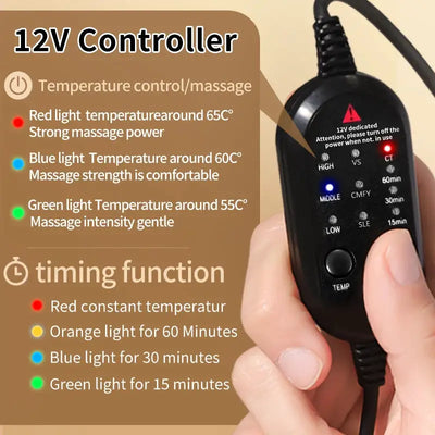 Electric Heating Foot Wrap Full Foot Coverage Vibration Massage Relief Pain Ankle Comfort Home Relax Sports Recovery