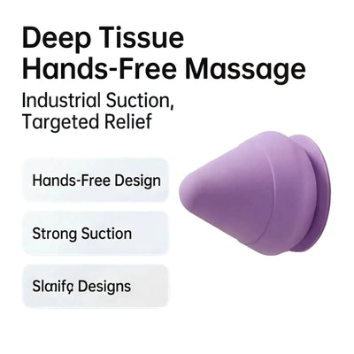 Suction Cup Wall Massager – Fascia Cone for Back, Arm, Foot Muscle Relaxation & Trigger Point, Multi-Function Design