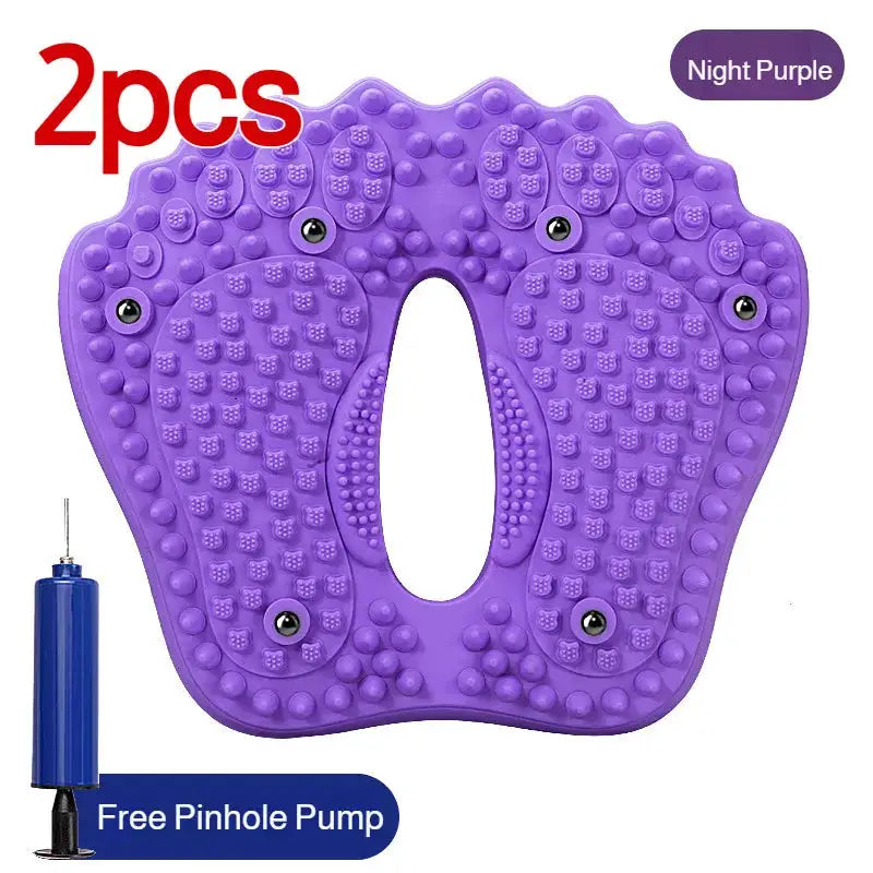 Multi-Function Magnetic Stone Foot Mat, New Non-Slip Inflatable Foot Stepper, Acupoint Massage Mat, Ideal for Home Foot Care Use