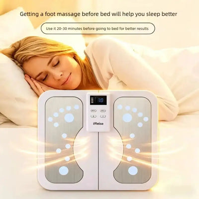 Remote Control Foot Massager Kneading Compression Low Frequency Pulse Electric Foot Stimulator Electric Stimulator Foldable
