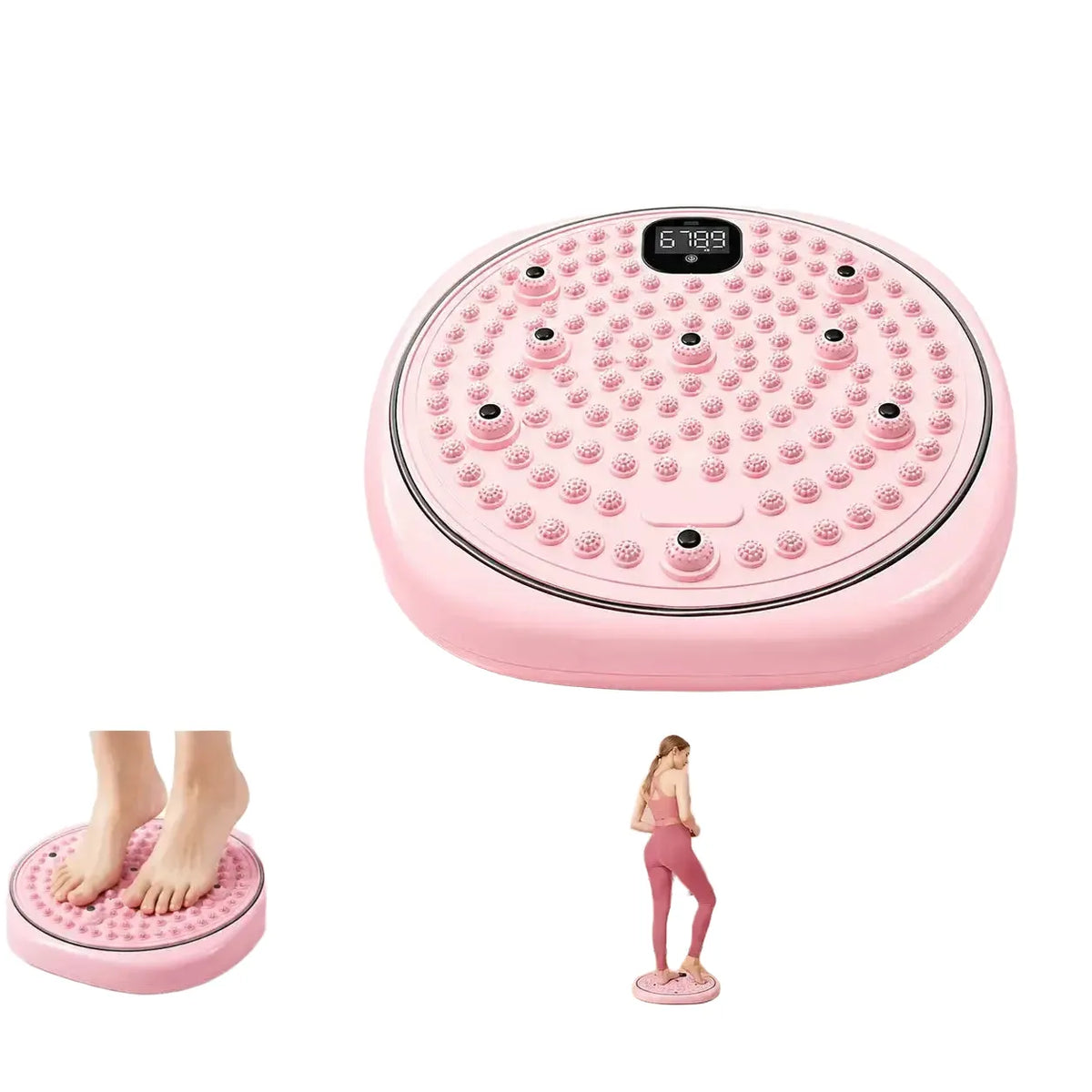 Foot Massage Waist Exercise Waist Twisting Disc Torsion Disc Fitness Equipment Portable Magnetic Foot Massage Twisting Machine