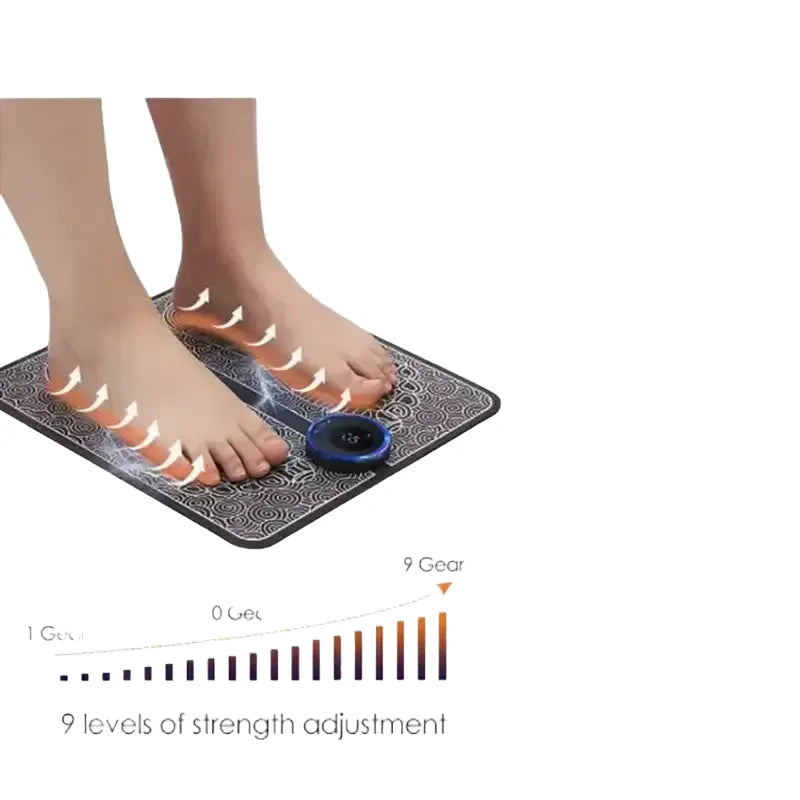 Electric EMS Foot Massager Pad Portable EMS Muscle Stimulation Massage Mat Relief Pain Relax Feet Slimming Shaping