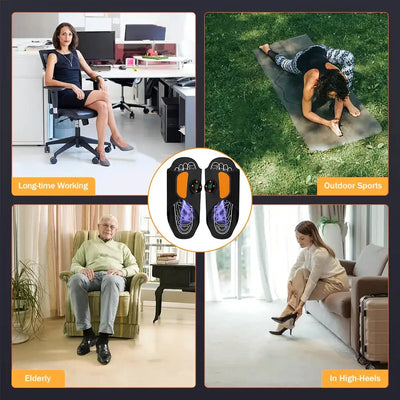 EMS Foot Massage Pad Massager Plantar Fascia Relaxation Soothes Sore Muscles Deep Kneading Relives Fatigue and Releases Stress