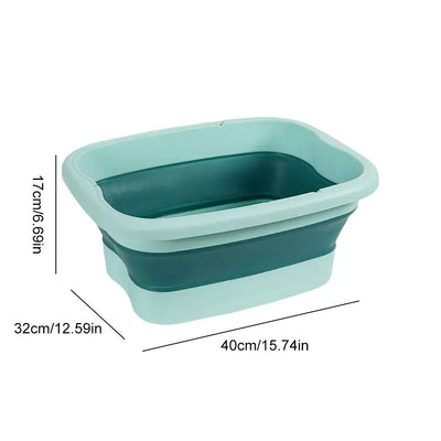 Portable Footbath Massage Bucket Easy To Store Foot Soaking Bath Tub Folding Basin for Relaxing and Pain Relief