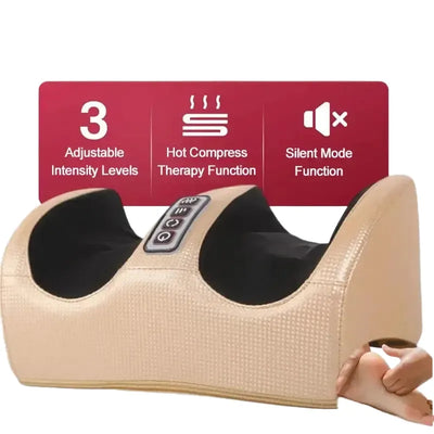 Electric Heated Foot Massager Calf Massage Deep Tissue Kneading Device Hot Compress Leg Feet Muscle Relax Relieve Fatigue