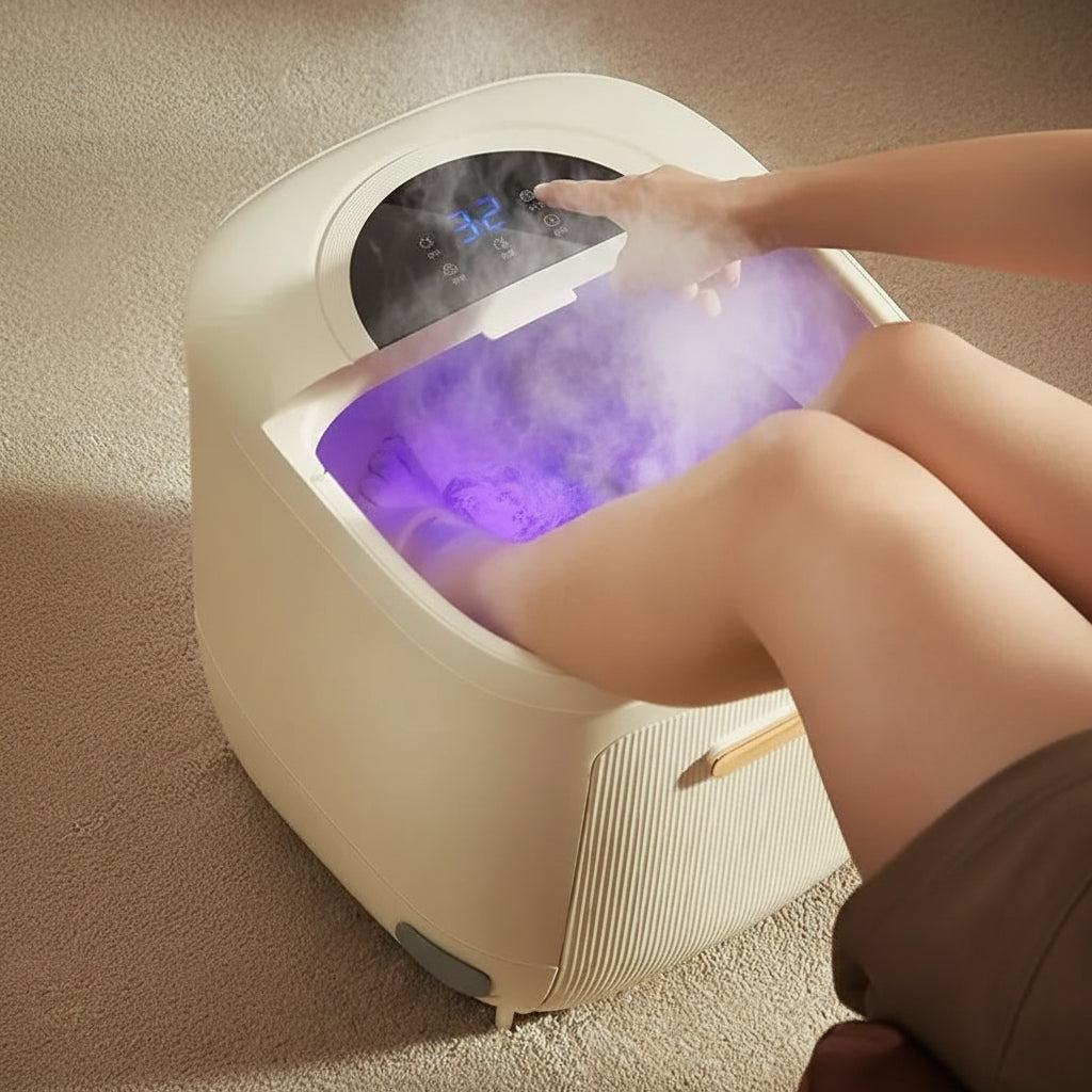 Smart Tall Deep Automatic Heating Massage Foot Bath Tub With Dryer