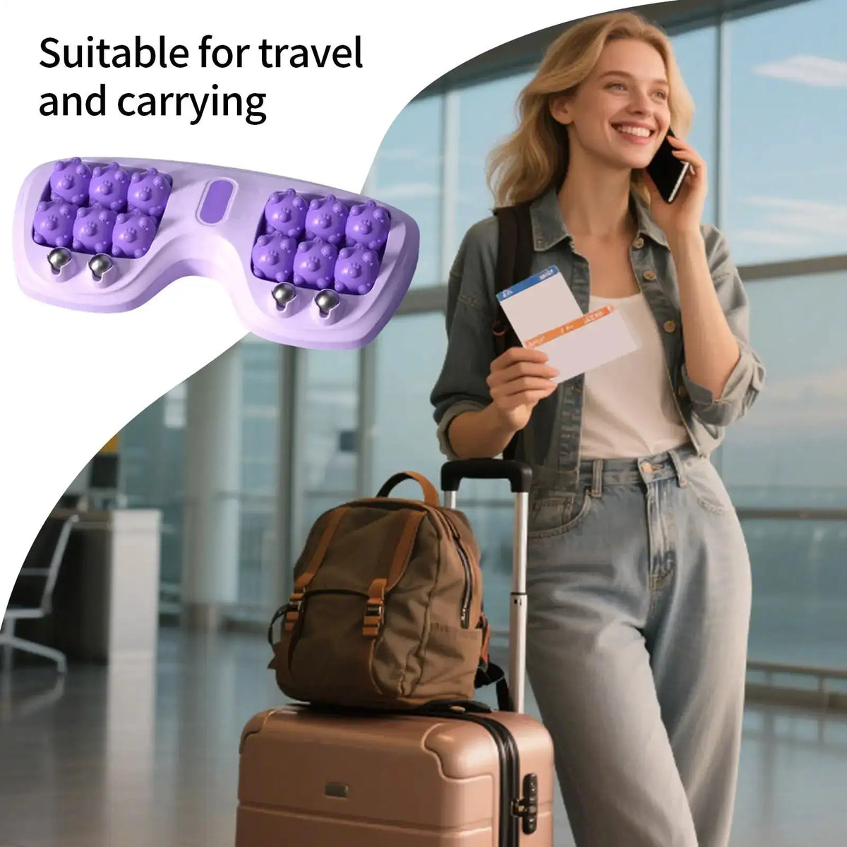 Double Foot Manual Massage Roller Foot Massage Rolling Ergonomic Relieving Tool Exercise Equipment For Women Runners Athletes