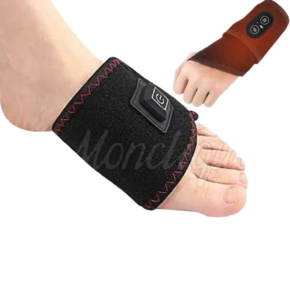 Electric Heat Foot and Hand Massager Vibrate Heat the Ankles Portable Ankles Bracket Joints Relax for Winter Fitness Exercise