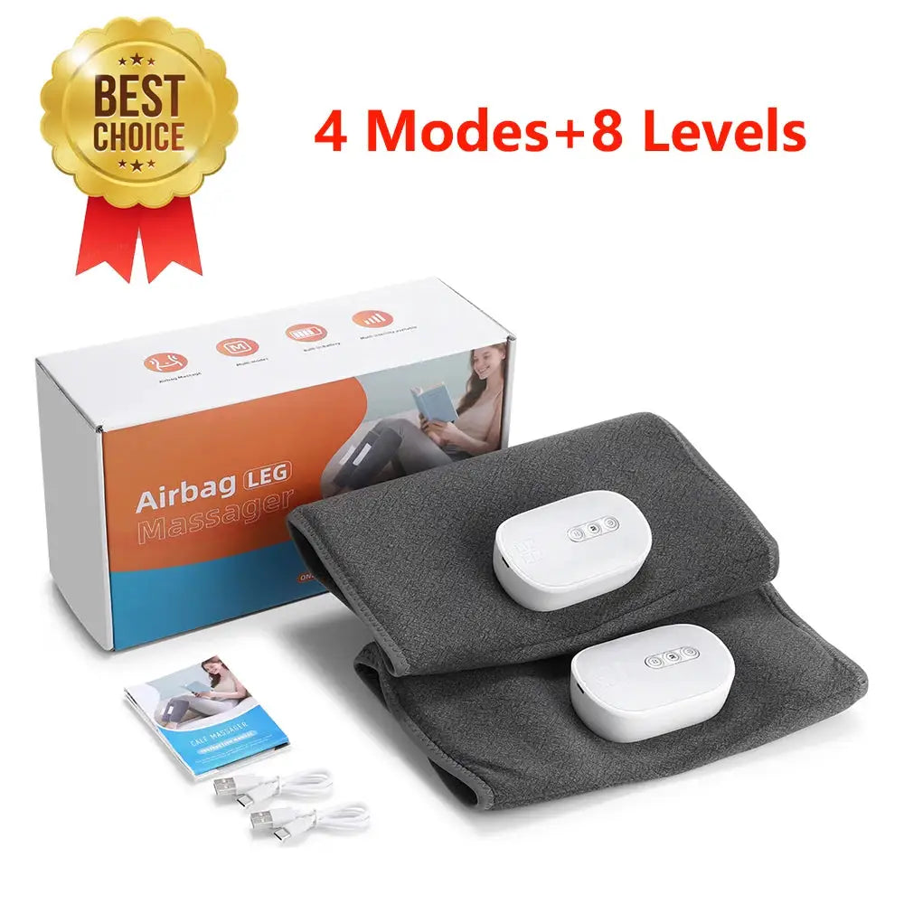 Wireless 360° Air Pressure Calf Massager Eletric 3 Mode Airbag Compresstion Leg Massage Foot Calf Muscle Relax Blood Circulation
