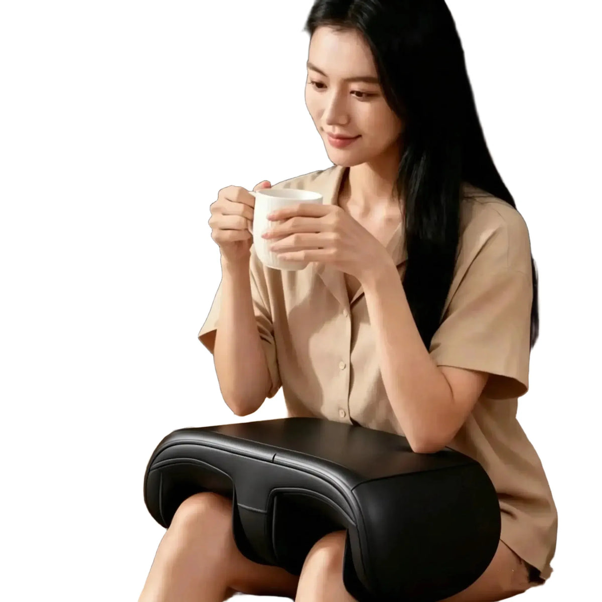 Foot Massage Machine with Heat Air Bag Shiatsu Feet Calf Massager with Massage Roller Auto-Off Timers Deep Kneading Relaxation