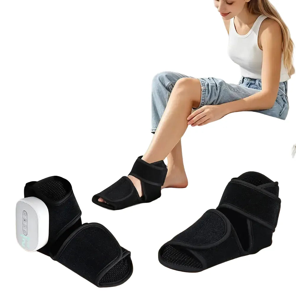 Electric Foot Ankle Air Compression Foot Massager Wireless Airbag Vibration Massager Portable Foot Care Support Belt