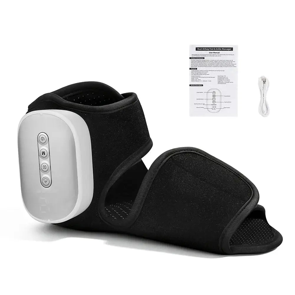 Electric Foot Ankle Air Compression Foot Massager Wireless Airbag Vibration Massager Portable Foot Care Support Belt