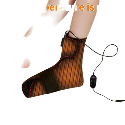 Electric Heating Foot Wrap Full Foot Coverage Vibration Massage Relief Pain Ankle Comfort Home Relax Sports Recovery