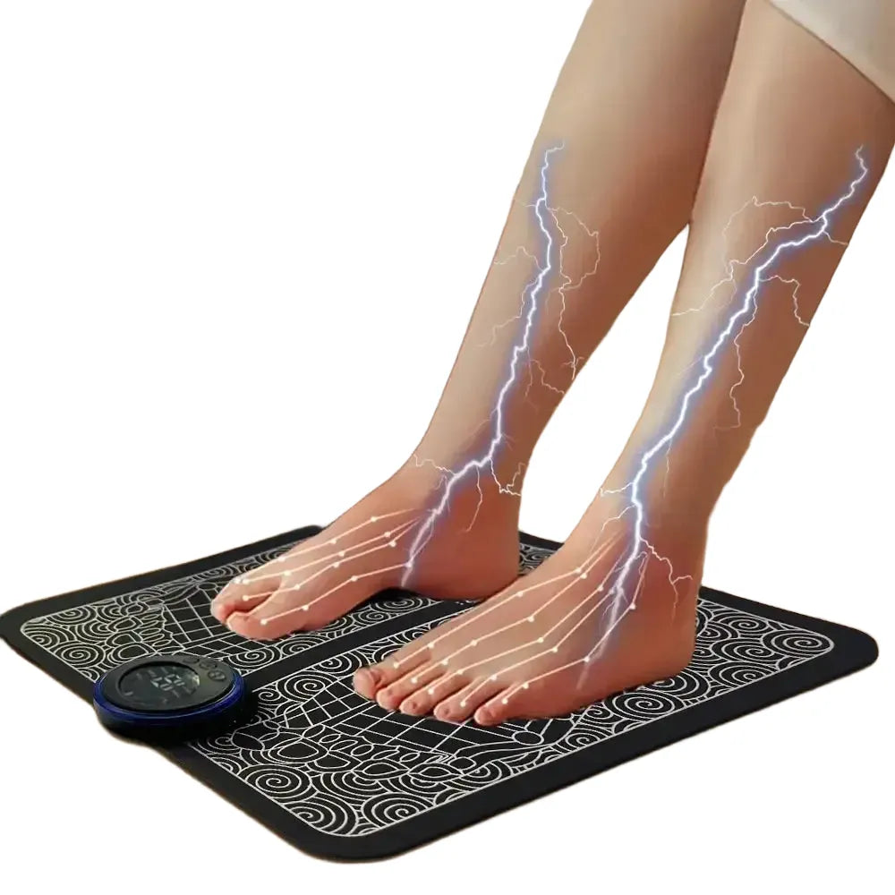 Electric USB Charging Foot Massage Mat Relaxes Foot Acupoint Massage Mat Improves Blood Circulation 8 Modes 19 Level Relaxation