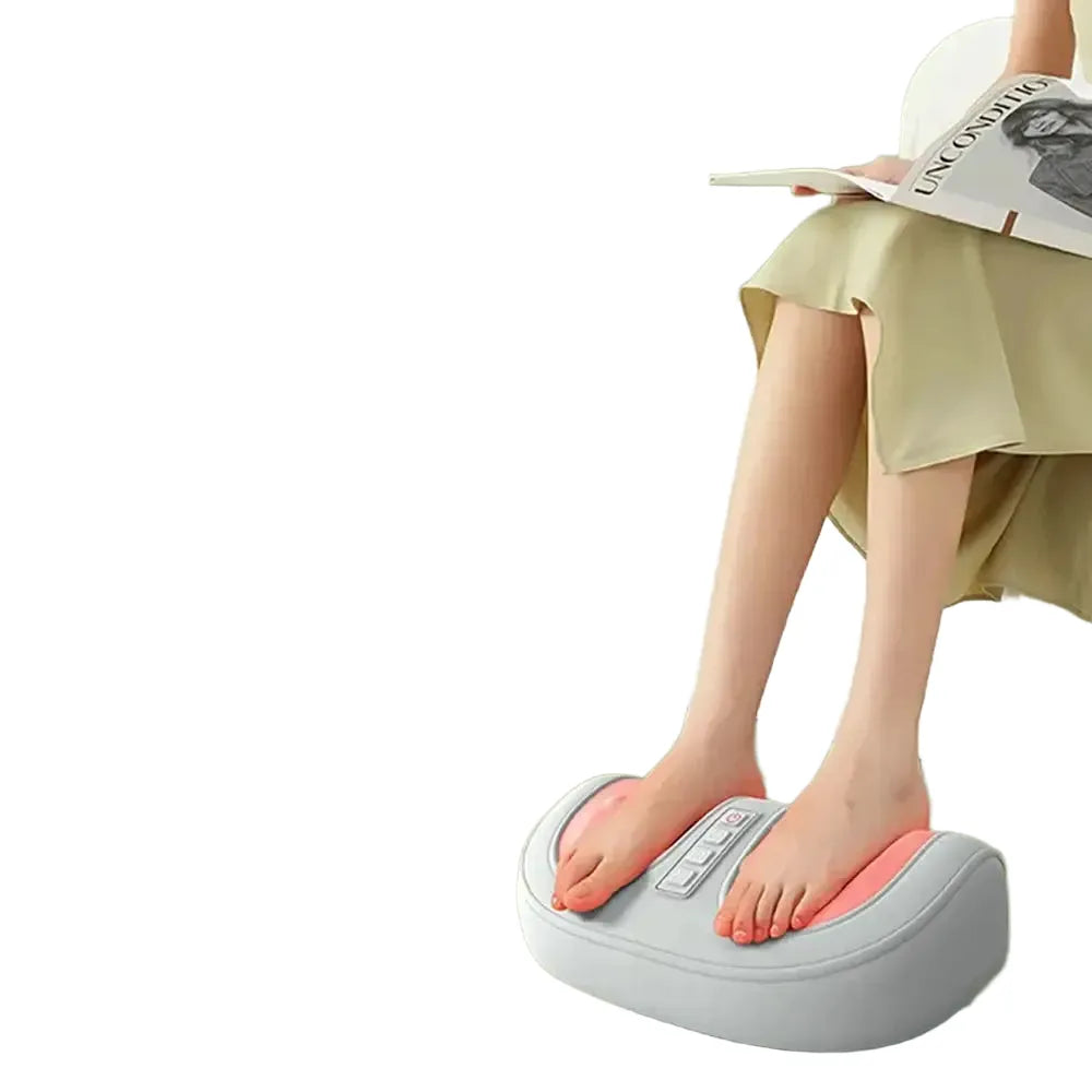 Electric Foot Massager 3D Roller Finger Pressure Deep Massage Infrared Heating Hot Compress Calf Arm Relaxed Muscles Daily Care