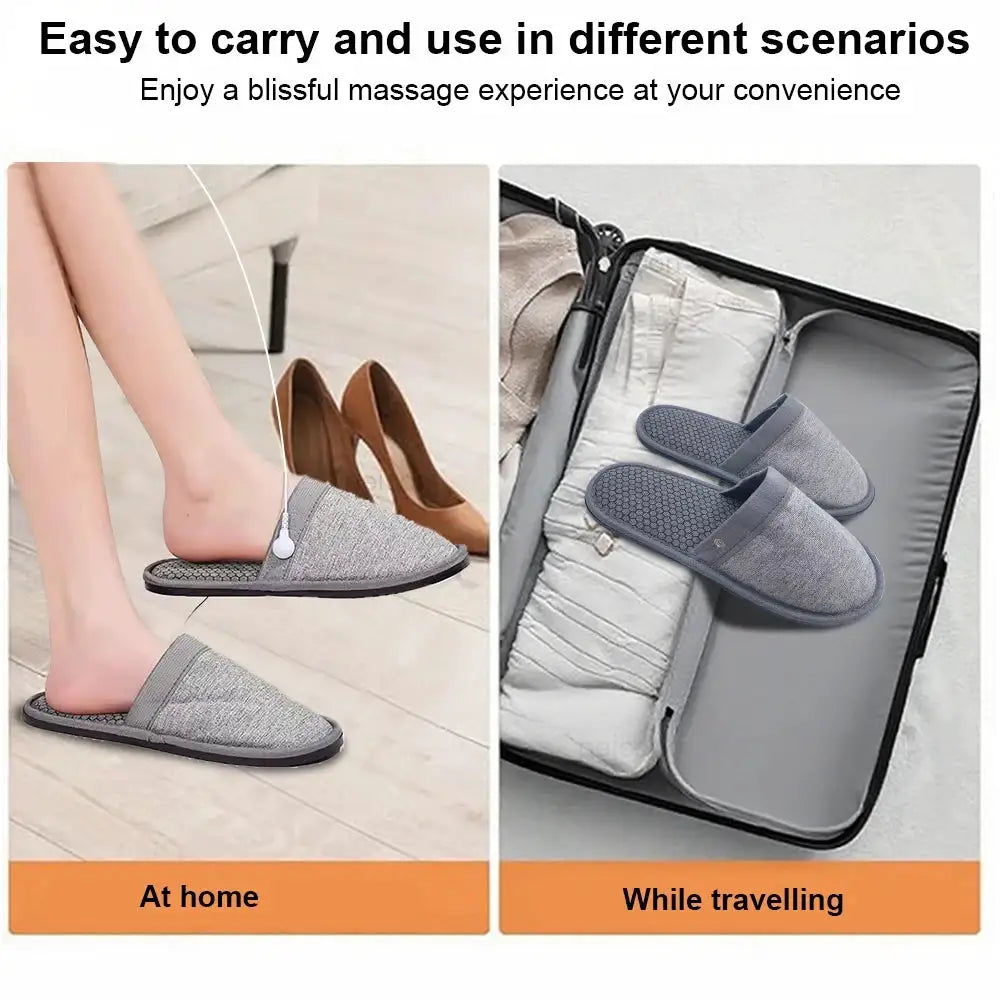 EMS Foot Massager Slippers Electric Feet Massage Shoes with Remote Control Pulse Muscle Stimulator Foot Massager to Relieve Pain