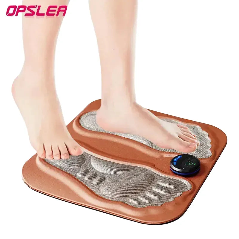 Electric EMS Foot Massager Pad Feet Muscle Stimulator Foot Massage Mat Improve Blood Circulation Relieve Ache Pain Rechargeable