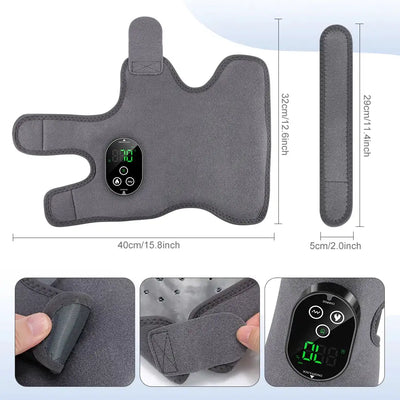 Heated Foot and Ankle Massager 6 Heat Levels 3 Vibration Modes Warm Sole Wrap 3000mAh Cordless Rechargeable