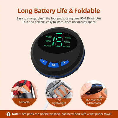 Smart 3D Foot Massage Pad Feet Massager Improve Blood Circulation Foot Massager Relax Muscles Slim Legs Rechargeable Foot Pad