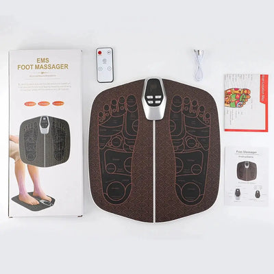 Foot Massage Machine Foot Massager Pulse Micro Current Foot Massager Foot Massage Pad Muscle Stimulator Sandalias Beauty Health