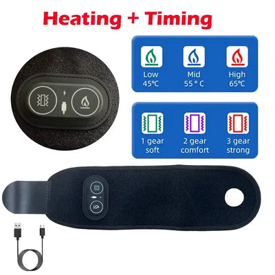 Electric Heat Foot and Hand Massager Vibrate Heat the Ankles Portable Ankles Bracket Joints Relax for Winter Fitness Exercise