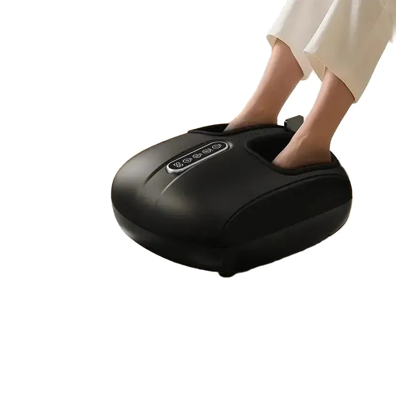 Jinkairui Automatic Foot Massage Machine with Fully Wrapped Rollers Sole Kneading Airbag Pressing Relaxation Foot Massager