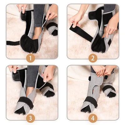 Red Light Heated Pad Foot Heating Wrap Massager 3-Mode Foot Hot Compress Muscle Relaxation Joint Comfort Fatigue Relief