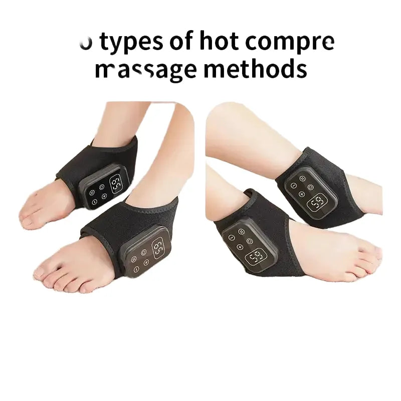 Electric Foot & Hand Massager with Vibration Warm Hot Compress for Ankle Knee Foot Relax Portable Rechargeable Deep Relaxation