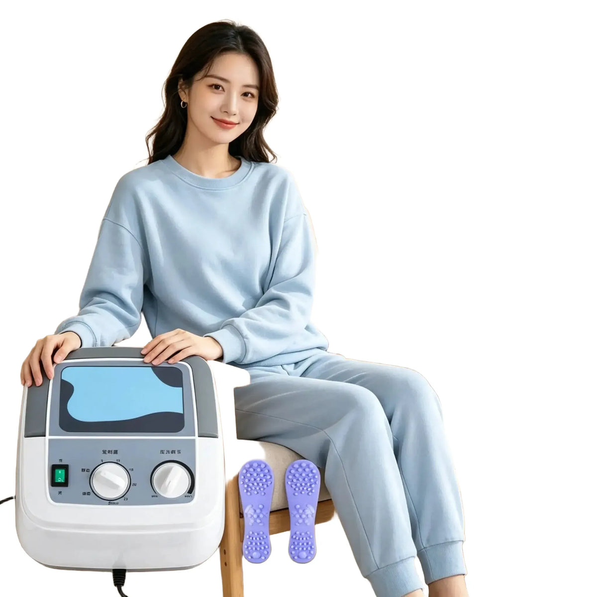 6 Section Massage Tool Electric Air Compression Leg Massager Waist Arm Leg Wraps Foot Ankles Calf Massage Machine Promote Blood