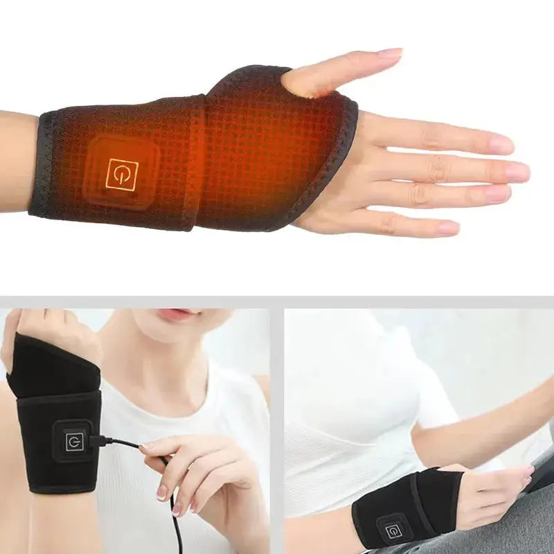 Electric Heat Foot and Hand Massager Vibrate Heat the Ankles Portable Ankles Bracket Joints Relax for Winter Fitness Exercise