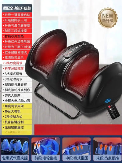 Leg massager calf instrument foot massage machine fully automatic kneading roller scraping press foot soles